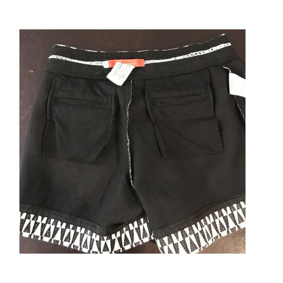 Anthropologie Cartonnier Neda Black/White Geometric Print Shorts - Size 6 - Picture 11 of 12